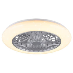 Reality Leuchten - Trio Lighting Stralsund Ventilateur de lustre à del à intensité variable en aluminium