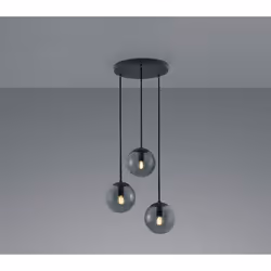 TRIO Balini éclairage de plafond Anthracite E14