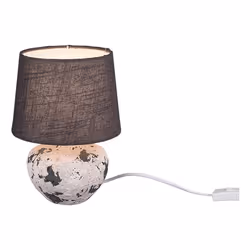 Reality Leuchten R50951811, Marron, Vitrocéramique, Tissu, Universel, IP20, E14, 1 ampoule(s)