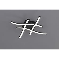TRIO ROUTE – R62474132 éclairage de plafond Noir, Blanc LED