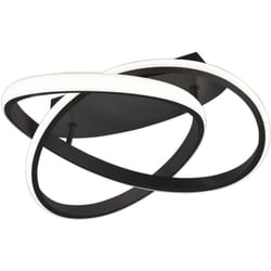Reality Leuchten - Plafonnier led salle à manger anneau design spot lampe interrupteur dimmer noir Reality R62051132