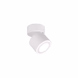 Plafonnier LED encastrable et spot de montage 1 ampoule Taurus en métal blanc mat Avec 1 ampoule LED de 3,5 et 1 LED de 1,5 W ...