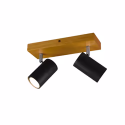 TRIO MARLEY, Spot d'éclairage de surface, GU10, 2 ampoule(s), 35 W, 230 V, Bois