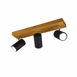 TRIO MARLEY, Spot d'éclairage de surface, GU10, 3 ampoule(s), 35 W, 230 V, Noir