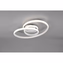 Le plafonnier de la série SANSA par Trio Lighting est composé d'une structure en métal avec un diffuseur incurvé sur lui-même ...