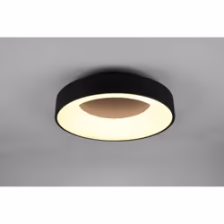 Le plafonnier de la série GIRONA par Trio Lighting est composé d'une structure circulaire en métal finition noir mat. Équipé ...