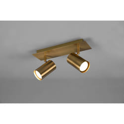 Trio Lighting - Marley Spot 2 Spots GU10 Laiton Vieilli L30 cm