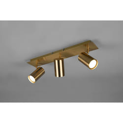 Trio Lighting - marley bar 3 spots cyl. laiton antique cm48 802400304