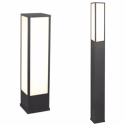 Découvrez cette très belle borne extérieure Fuerte de chez Trio - hauteur de 60 cm ou 155 cm - fonte d'aluminium - 15 Watts 1 ...