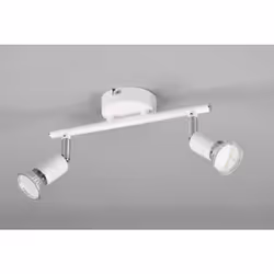 FinitionCouleur Blanc matMatériau Métal Largeur 25cmHauteur 13cmProfondeur 8cm Montage au plafond Lampes non incluses dans le ...
