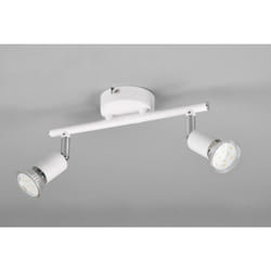 Trio Lighting - paris ampoules projecteur exclu barre 2 lumiÈres gu10 connexion blanc mat r80912031
