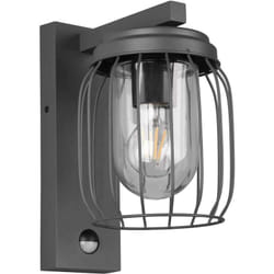 Applique de jardin, Applique outdoor IP44 Tuela capteur de mouvement Anthracite en Metal Trio