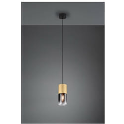 Suspension simple Robin Laiton Verre Fumé Trio Lighting