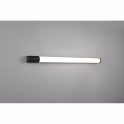 L'applique murale PIERA par Trio Lighting a une structure rectangulaire en plastique avec bord noir et diffuseur blanc, inter ...