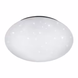 Le plafonnier PAOLO par Trio Lighting se compose d'une structure ronde en plastique blanc avec un effet d'étoile scintillante ...