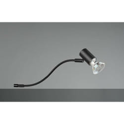 Lighting applique giada adjustable to screw on mirror light bulb excluded ip44 matt black 283400132 - Trio