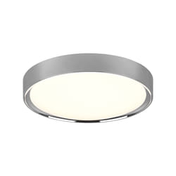 Plafonnier Rond Clarimo Led Dimmable Chrome IP44 Ø33 cm Trio Lighting