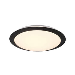 Plafonnier Rond Salle De Bain Umberto Led 12w IP44 Noir Trio Lighting