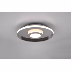 Le plafonnier ASARI par Trio Lighting est composé d'une structure en forme de soucoupe volante en métal chromé. Source lumine ...