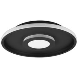 Trio - plafonnier, ascari incl. 1 x LED,SMD,35,0 WATT,3000K,4100 lm. plastique, blanc, corps: métal, noir mat Ø:40,0CM, H:6,8CM,I