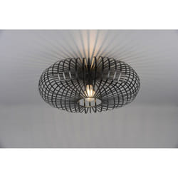 Plafonnier Noir Cage Ouverte Ellissi Noir Johann Ø50 cm Trio Lighting
