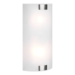 Trio - Applique, Pura2xE27, max.25,0 WVerre, Blanc, Corps: Métal, Nickel matL: