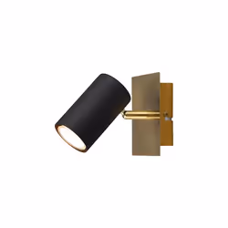 Description Applique murale Marley - Trio - H15 cm - 1xGU10 - Noir et or - 802400180. - Hauteur : 15 cm. - Largeur : 12 cm. - ...