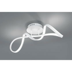 Plafonnier Perugia Design Bow Blanc Led Dimmer 4000k Trio Lighting