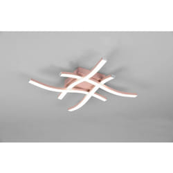 Plafoniera Moderna Design Hashtag Route Oro Rosa Led 4000k Trio Lighting