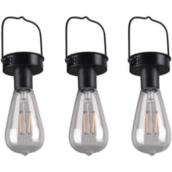 Trio - Luminaires de jardin, Trois suspensions extérieur led Campus Noir en Metal