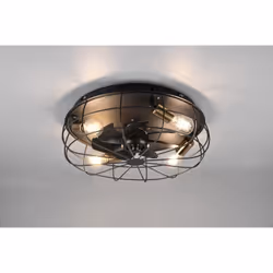 Adoptez ce magnifique plafonnier ventilateur Trondheim de chez Trio - 3 niveaux de vitesse - commande à distance - minuterie ...