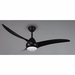 Alesund Led Ceiling Fan Trio Lighting R67142132-matte blackALESUND CEILING FAN WITH LED CEILING TABLE MATT BLACK WITH MULTI-F ...