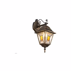 Trio Lighting Applique Imperia 1xE27 IP44 rouille- 205867128Aluminium moulé sous pression - Rouille antique, verre peint effe ...
