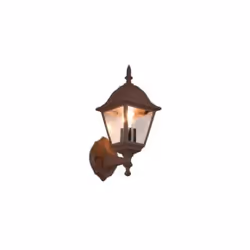 Trio Lighting Livenza lampe murale d'extérieur E27 IP44-205760124Aluminium préfabriqué - Rouille, verre clair1xE27, max.40W, ...