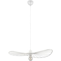 Trio - Suspension, Lampe suspendue design en métal Chapeau Blanc en Metal