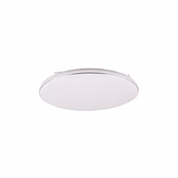 REALITY LEUCHTEN PLAFONNIER LED BLANCA R64144101, PLASTIQUE BLANC MAT/CHROME, AVEC LED 46 WATT, VARIATEUR D'INTENSITÉ