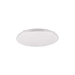 Reality Leuchten - plafonnier led blanca R64144101, plastique blanc mat/chrome, avec led 46 watt, variateur d'intensité