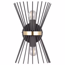 Applique or et noir Point lumineux en haut et en basIP20Ampoule(s) non inclue(s) dans l'emballageMétal · Noir et orLargeur: 2 ...