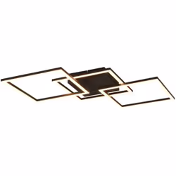 Plafonnier à leds Trio Lighting Trail 31W 3000K noir mat - R64493132Plafonnier orientable pouvant être monté aussi bien au mu ...