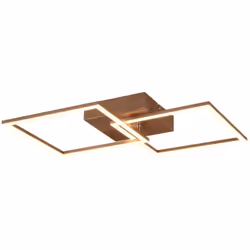 Plafonnier à Led Trio Lighting Trail 20W 3000K coffe - R64492165Plafonnier orientable pouvant être monté aussi bien au mur qu ...