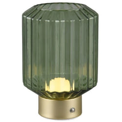 Lampe de table rechargeable en verre et métal Lord