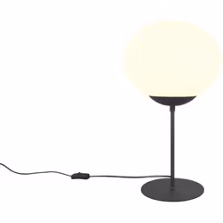 Lampe à poser Fomento - Métal Laiton ou Noir & Verre Blanc - 52 cm La lampe à poser Fomento est un luminaire moderne et éléga ...