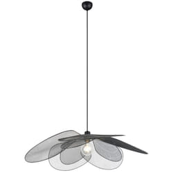Trio - Suspension, Suspension Fleure cinq pétales ø 87 cm Noir en Metal