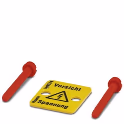 Phoenix 1004115, Marqueurs de bornier, 10 pièce(s), PVC, Noir, Jaune, -15 - 65 °C, 18 mm
