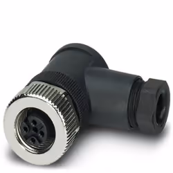 Phoenix 1681143, M12, Noir, Acier inoxydable, Zinc, Nickel, IP67, 250 V