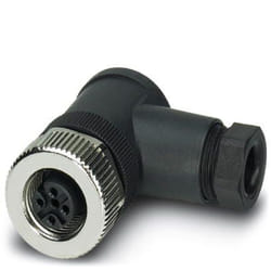 Phoenix 1681143 connecteur de fils M12 Noir, Acier inoxydable