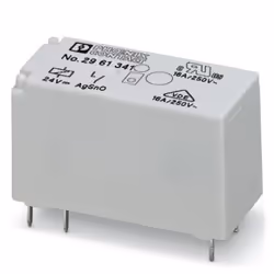 Phoenix Contact 2961341, Gris, 250 V, 24 - 24 V, 12,7 x 15,7 x 29 mm, 12,82 g, -40 - 85 °C