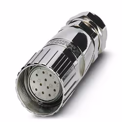 Phoenix 1000041, M23, Argent, Or, IP65, IP67, 150 V, 8 A