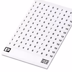 Phoenix 0804183:0001, Marqueurs de bornier, 10 pièce(s), Blanc, 800 g