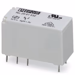 Phoenix Contact 2961532, Gris, 12 - 12 V, 12,7 x 15,7 x 29 mm, 15,67 g, -40 - 85 °C
